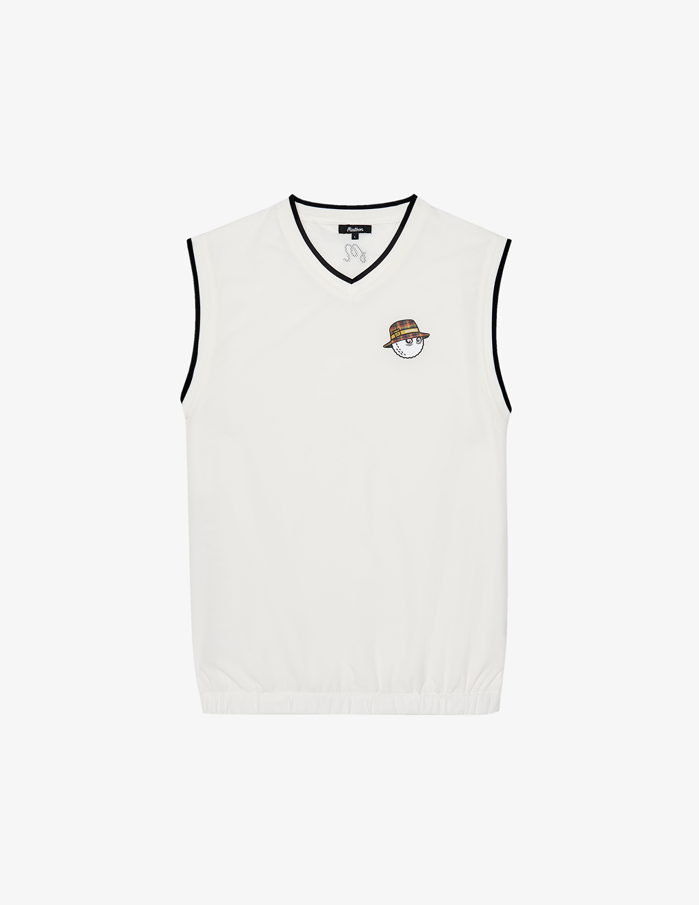 Front of Bushmills x Malbon white vest