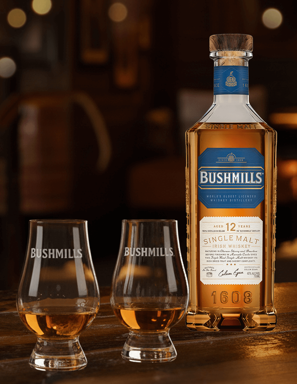 Glencairn Glass Gift Set Bushmills x Malbon Gifts