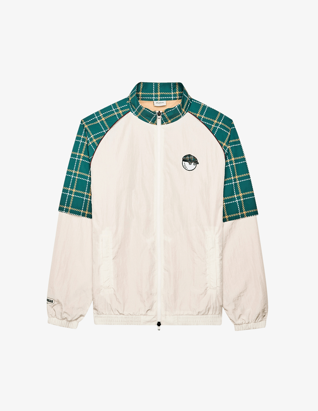 Front of Bushmills X Malbon Track Jacket.