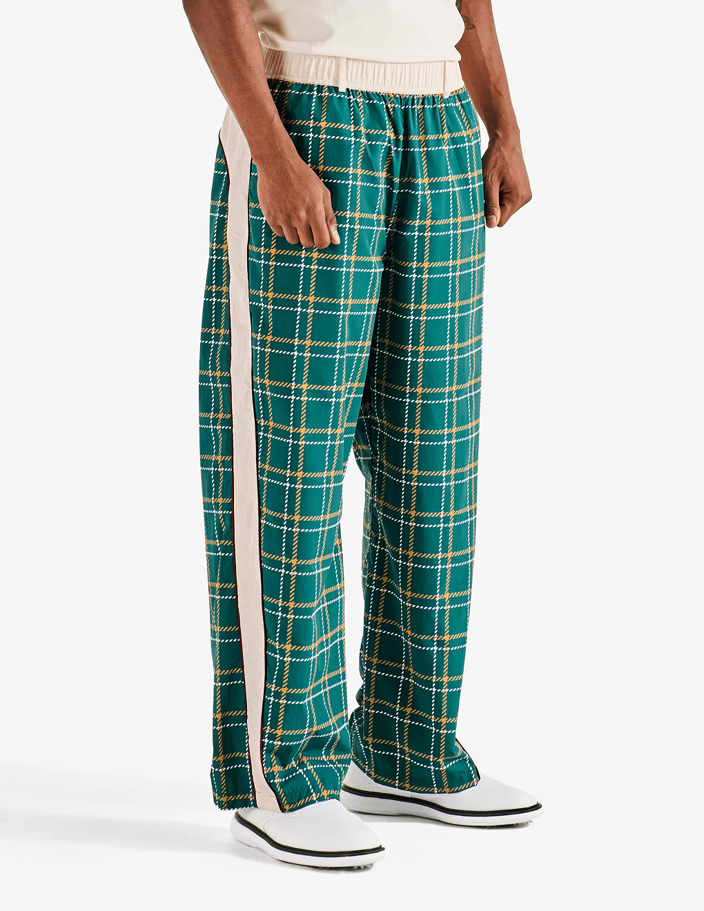 Side of Bushmills X Malbon Track Pants.