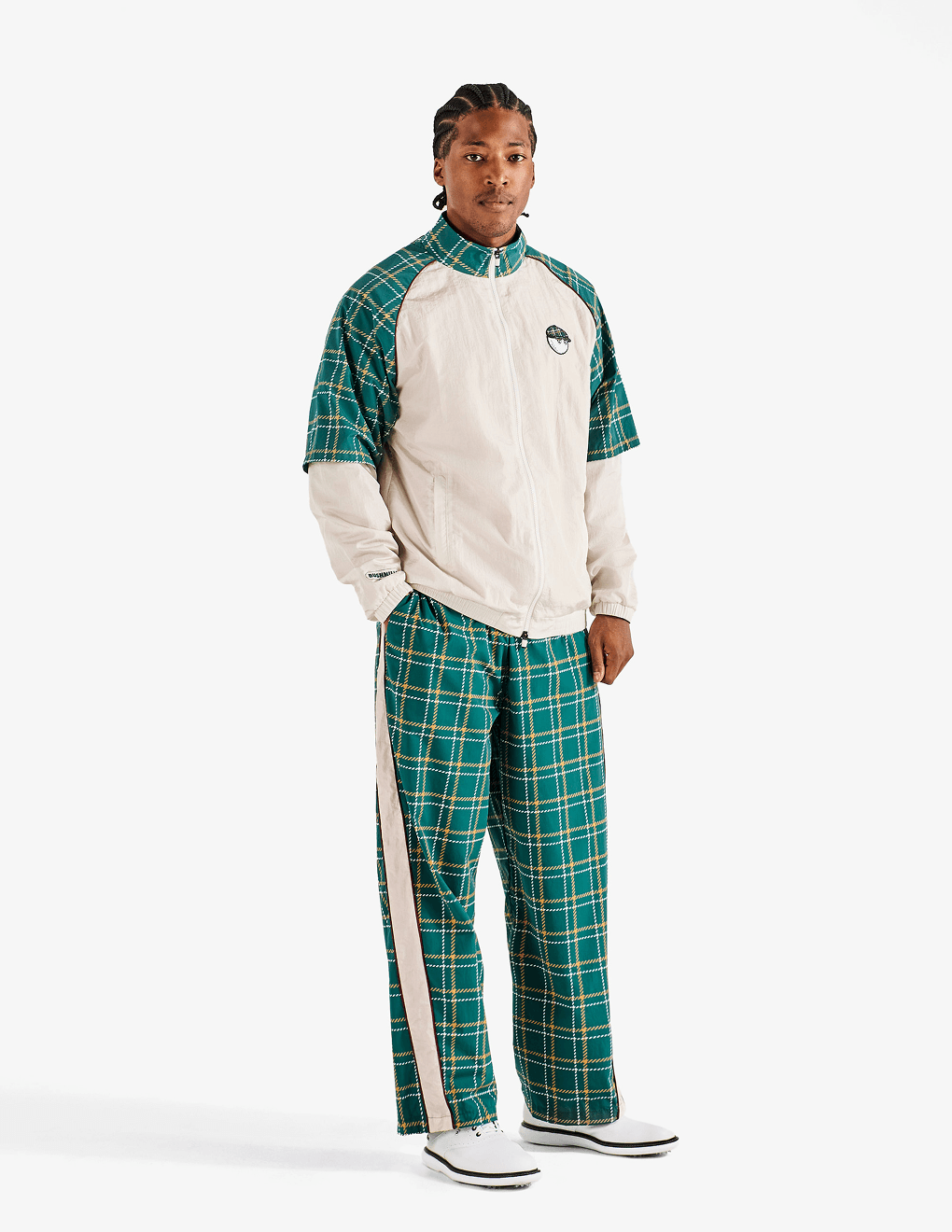 Side of Bushmills X Malbon Track Jacket and Pants.