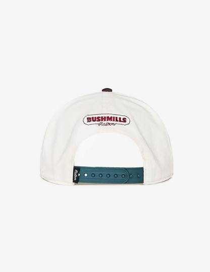 Back of Bushmills X Malbon Snapback Hat.