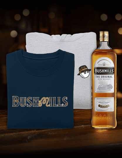 Bushmills Malbon Golf Gift Set, complete with Visor and Bushmills 10Y bottle.