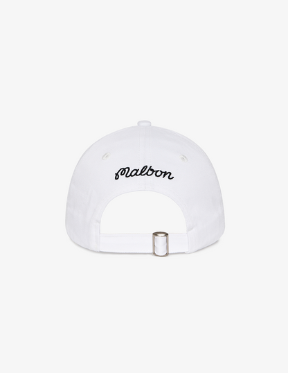 Back of Bushmills x Malbon white hat.
