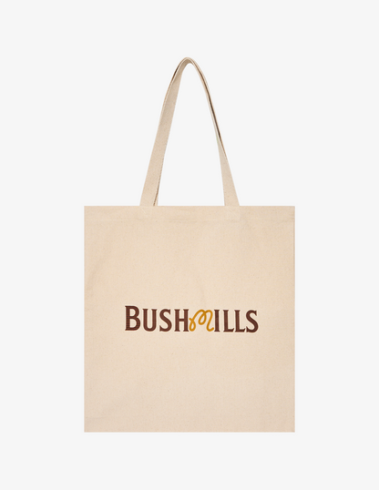 Bushmills x Malbon tote bag with cobranded Bushmills logo.